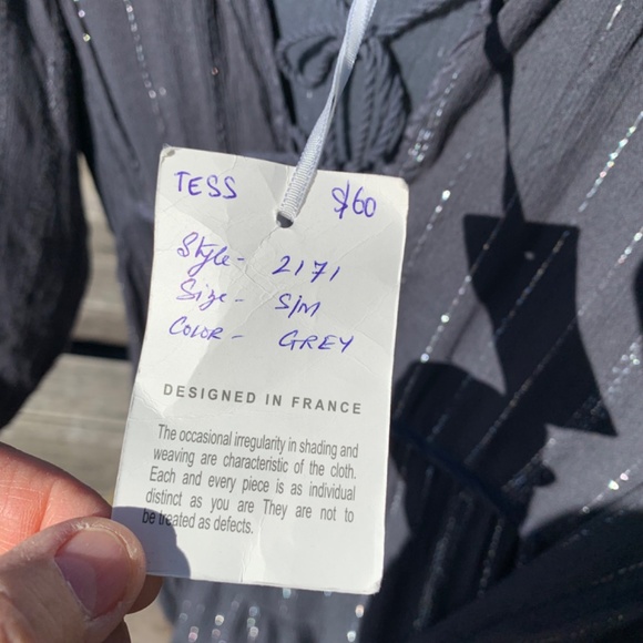 NWT Blue Boheme Maxi Dress Blue/Grey Size Small Medium - Picture 6 of 11